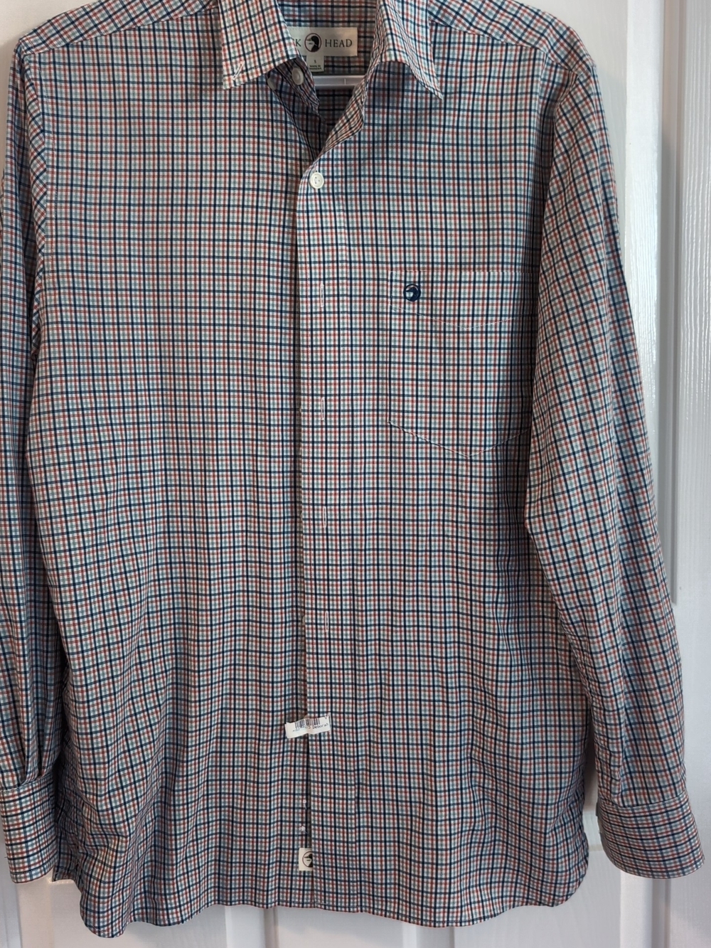 Duck Head Red & Blue Checked Men's Dress Shirt